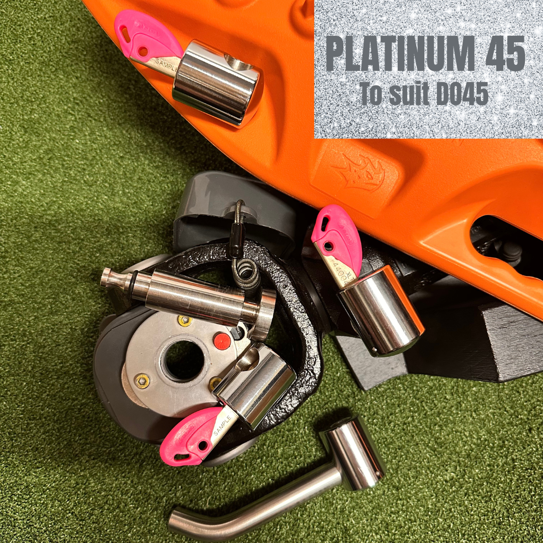 PLATINUM 45 KIT - TALON DO45 Coupling + Hitch + POM (Peace of Mind) AND MaxTrax Lock