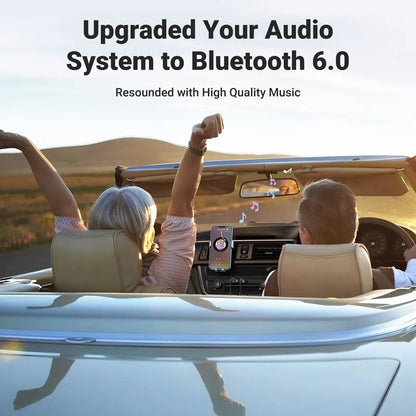 Upgrade Your Drive Instantly â€?Bluetooth 6.0 AUX Wireless Audio Receiver with Hands-Free Calling