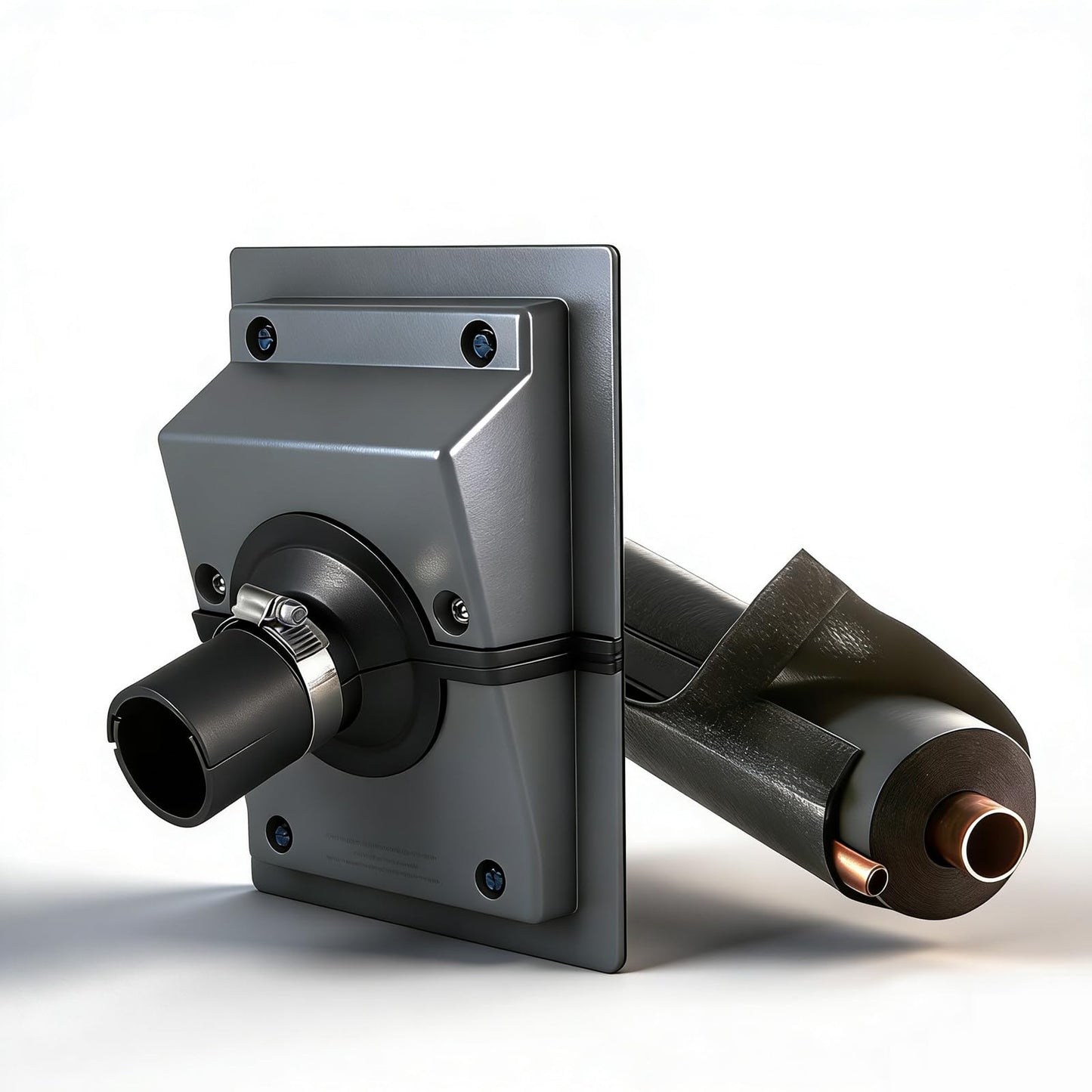HVAC Wall Penetration & Line-Set Cover Kit â€?Retrofit Finish Solution
