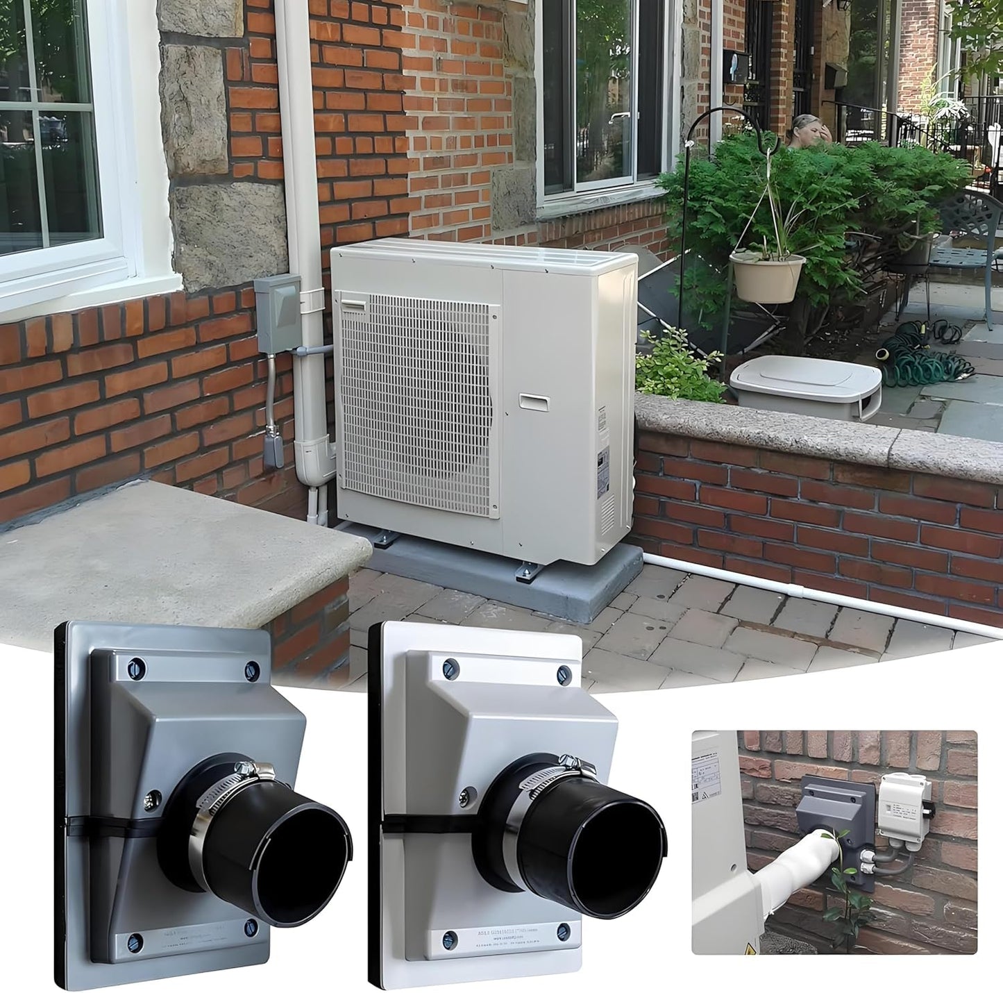 HVAC Wall Penetration & Line-Set Cover Kit â€?Retrofit Finish Solution