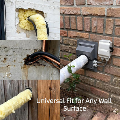 HVAC Wall Penetration & Line-Set Cover Kit â€?Retrofit Finish Solution
