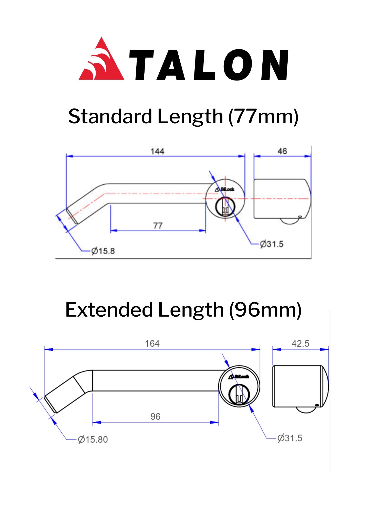 TALON Trailer Lock & Hitch Combo